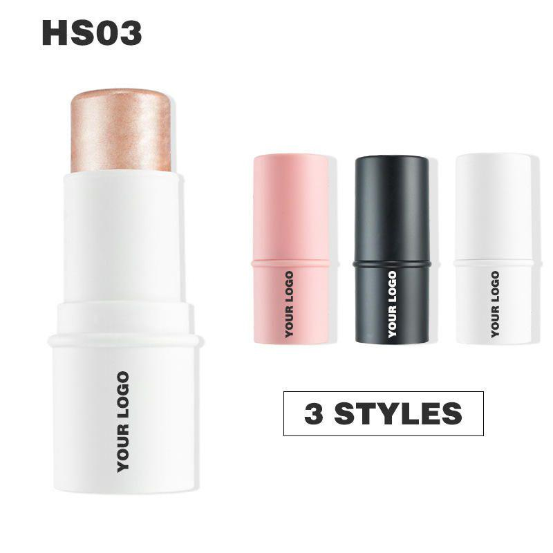 logo Kosmetik Concealer Wajah Bronzer Shimmer Foundation Highlighter Contour Stick