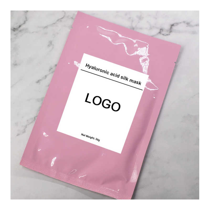 35g Lembar Wajah Masker Wajah Sutra Asam Hyaluronic Pelembab Organik