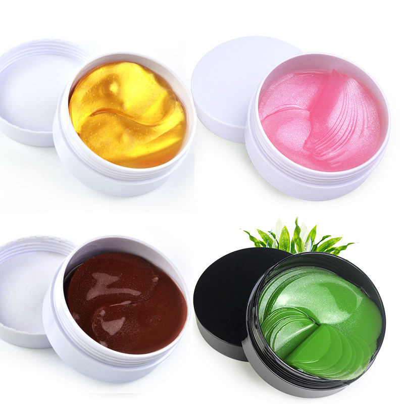 Masker Mata Bawah Emas 24K Masker Mata Bawah Asam Hyaluronik Kolagen Anti Penuaan Menghilangkan Lingkaran Hitam