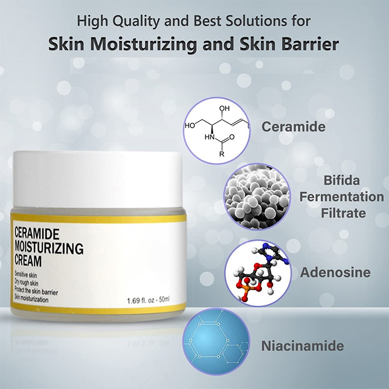 Krim Ceramide melembabkan dan menghidrasi memperbaiki kondisi kulit dan mencegah kulit kering dan pecah-pecah 50g