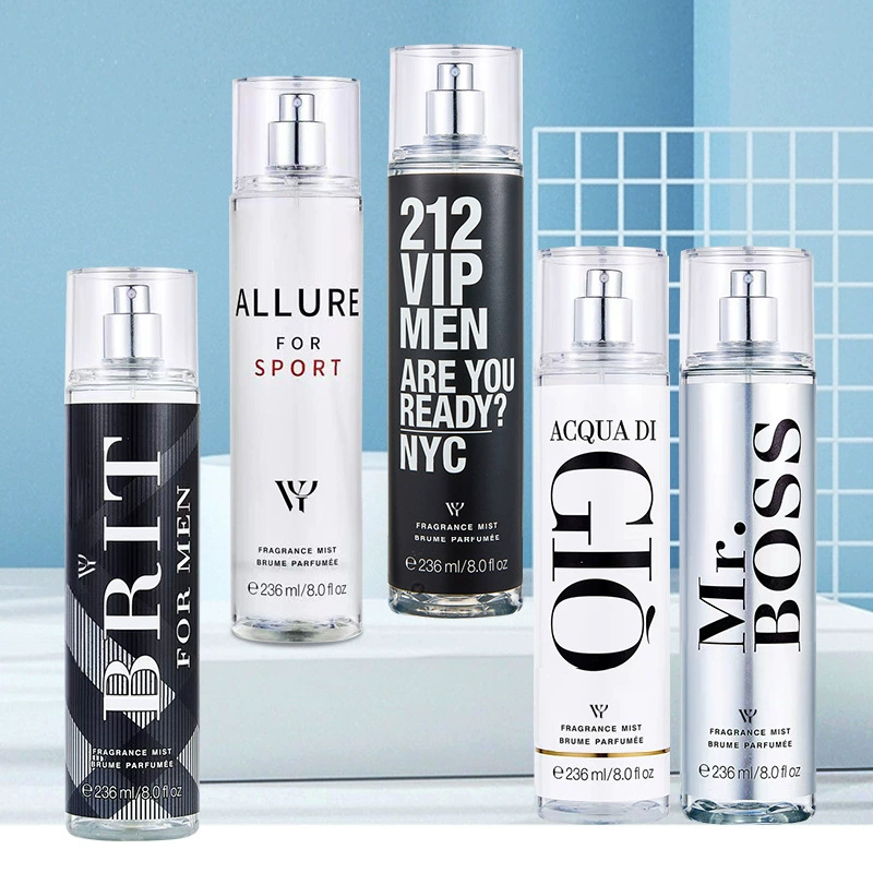 Body Mist 236ml Parfum Pewangi Tubuh Asli Floral Fruity Parfum Wangi Tahan Lama untuk Pria