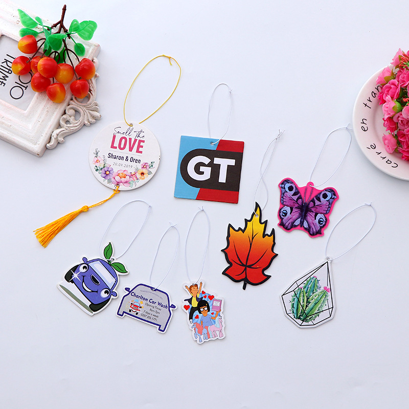 Desain Pengharum Ruangan Mobil Lucu / Pengharum Ruangan Kertas / Pengharum Ruangan Gantung