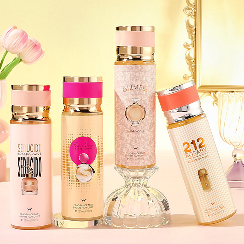 Parfum Merek 250Ml Parfum Desainer Parfum Tubuh Wanita Semprotan Tubuh Wanita Bunga Manis