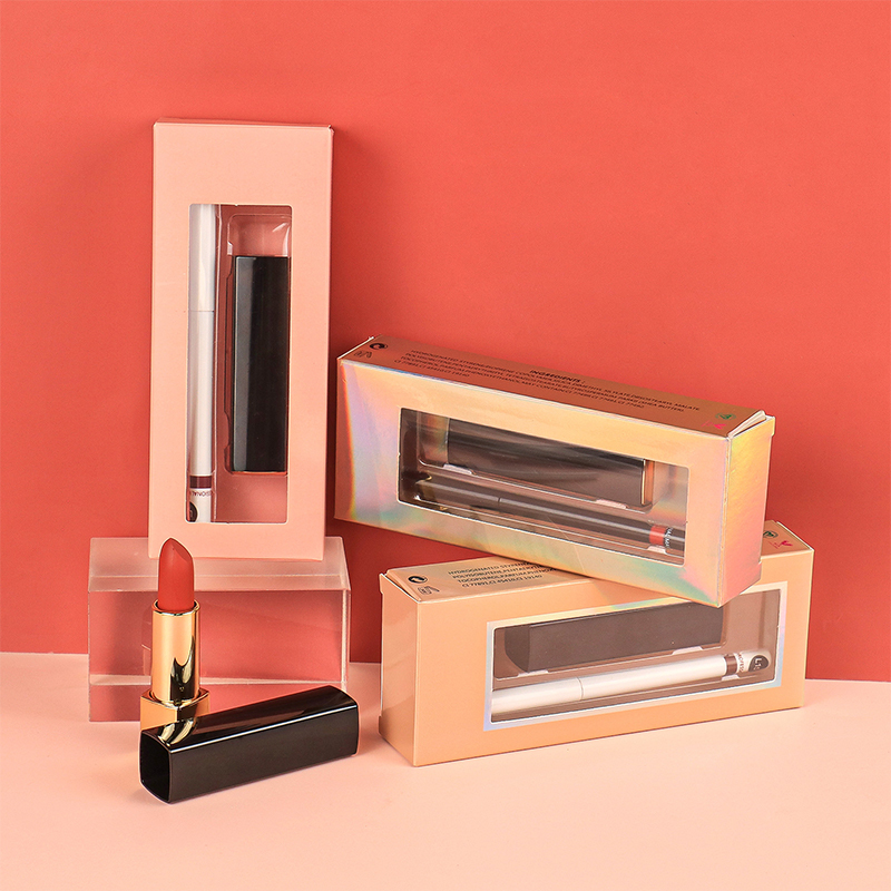 Set Kemasan Lipstik Beludru Matte Lipstik Vegan Tanpa Logo Kit Lipliner Lipstik Tahan Lama