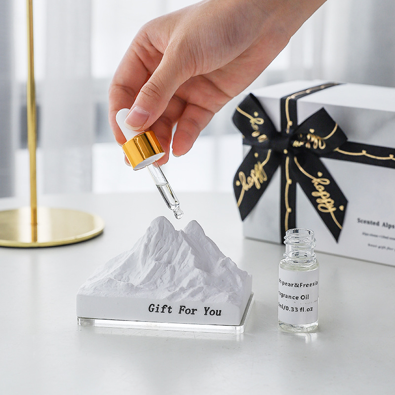 Liontin Batu Penyebar AC Gipsum Padat Parfum Saluran Udara Pernikahan Dekorasi Interior Mobil Aromaterapi Ramah Lingkungan