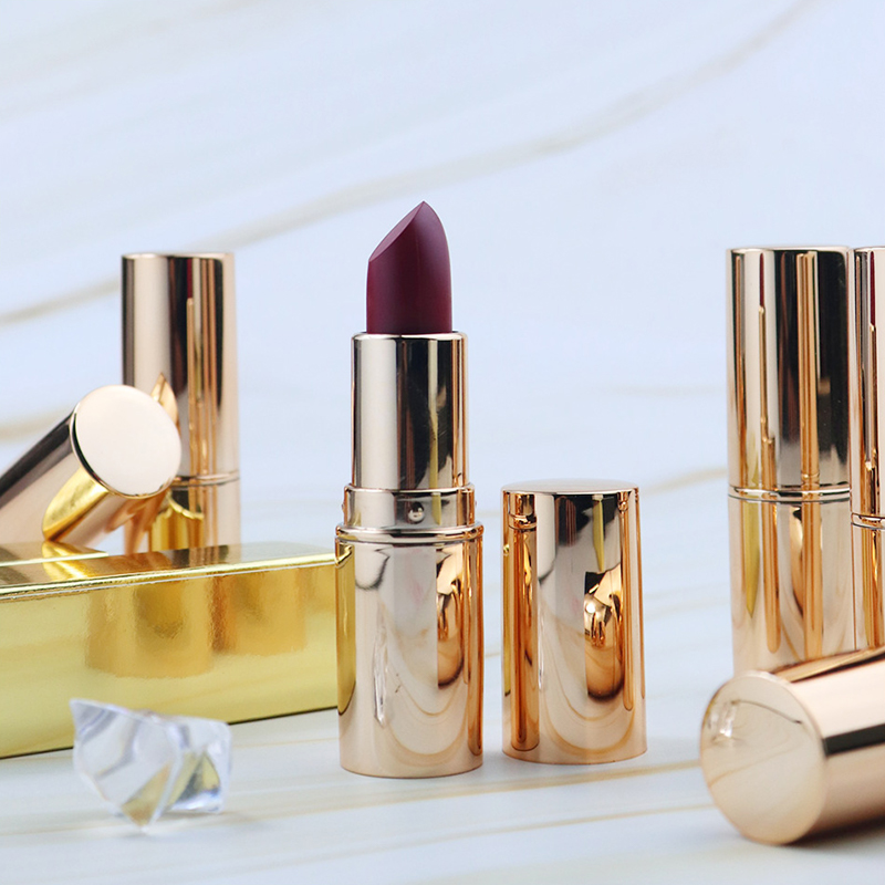 Lipstik Nude Kosmetik Lipstik Tahan Air Krim Matte Merah Seksi