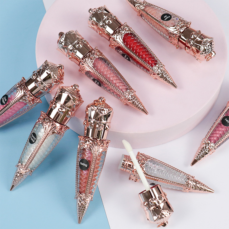 Set Lip Gloss 3 in 1 baru Kotak Hadiah Matte Riasan Kombinasi Lipstik