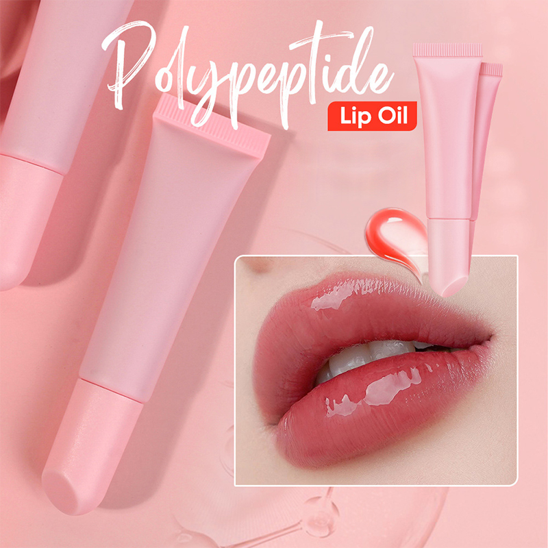 Pelembap Bibir Berair Glossy Tahan Air Pelembap Bibir Berair Shea Butter Lipgloss Peptida Pewarna Bibir