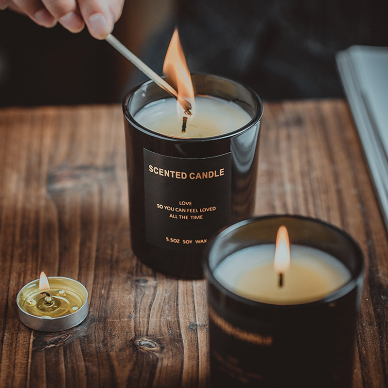 160g Lilin Beraroma Aromaterapi Pabrik Lilin Kedelai Alami