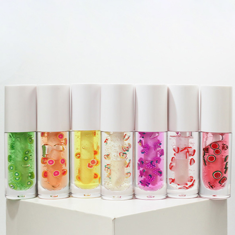 Warna Alami Ajaib Rasa Buah Bibir Mengkilap Minyak Bibir Buah Stroberi Berry Buah Vegan