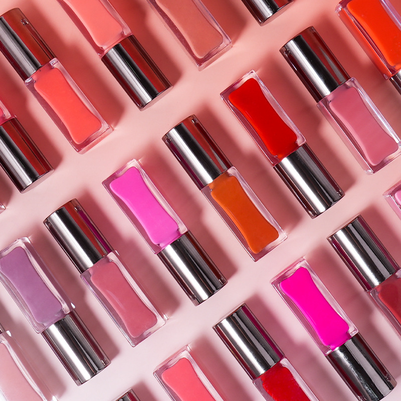 Lip Gloss Vegan Fitur Jelas Riasan Lipstik Cair Mineral Berbasis Minyak